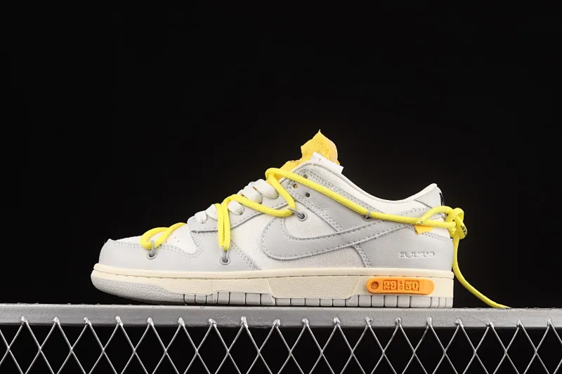 All Categories Nk SB Dunk Series Nk SB Dunk Low Low-top sneakers Cost-effective version OF x Nk Dunk Low OW Gray Casual Sports Skateboard Shoes DM1602-103